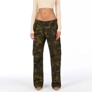 NAKED WARDROBE TWILL Camouflage Cargo Pants